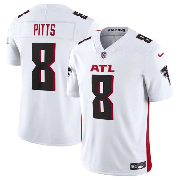 Men & Women & Youth Atlanta Falcons #8 Kyle Pitts White 2023 F.U.S.E. Vapor Untouchable Limited Stitched Football Jersey->baltimore ravens->NFL Jersey
